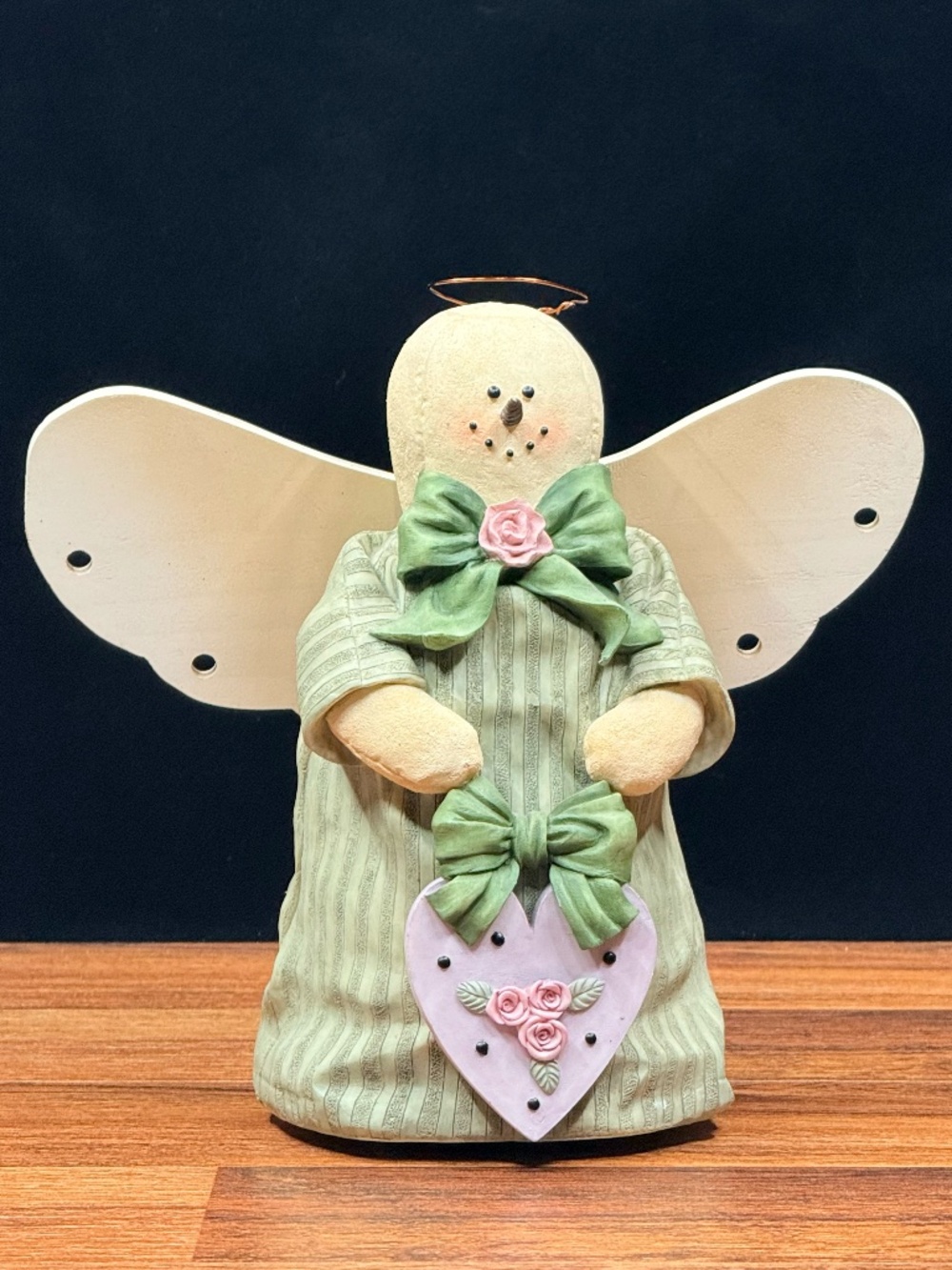 Snowman Angel Musical Figurine